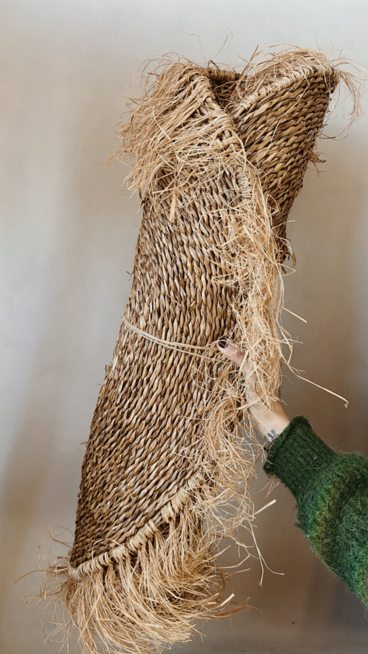 Tappeto Seagrass con Frange