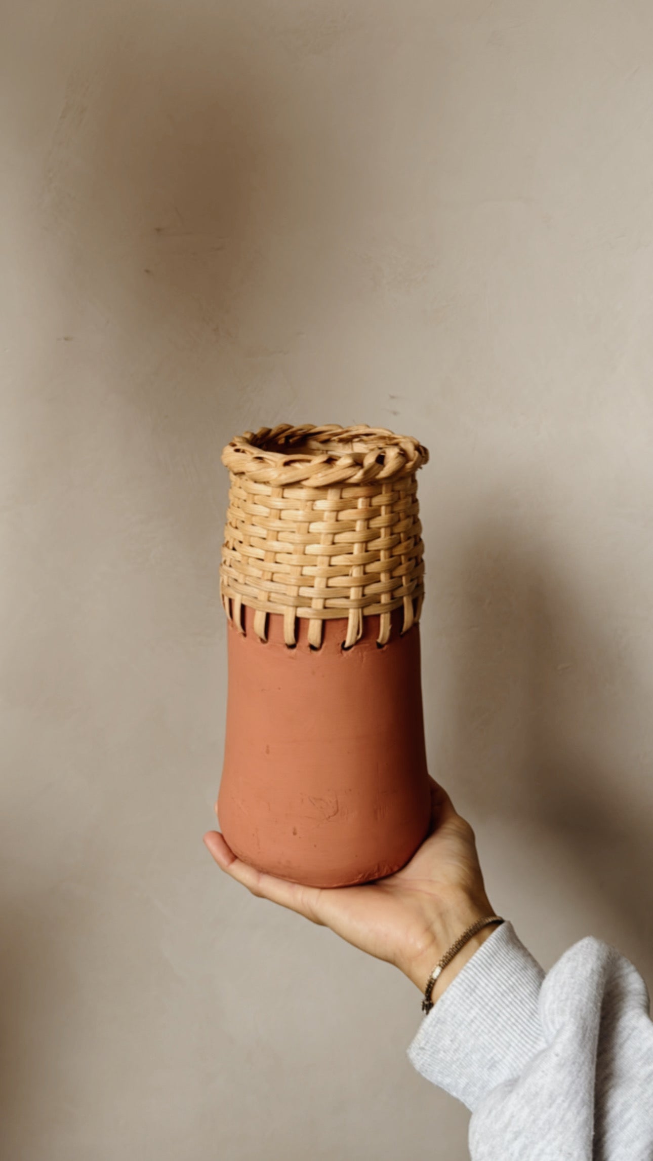Vaso Terracotta e Midollino