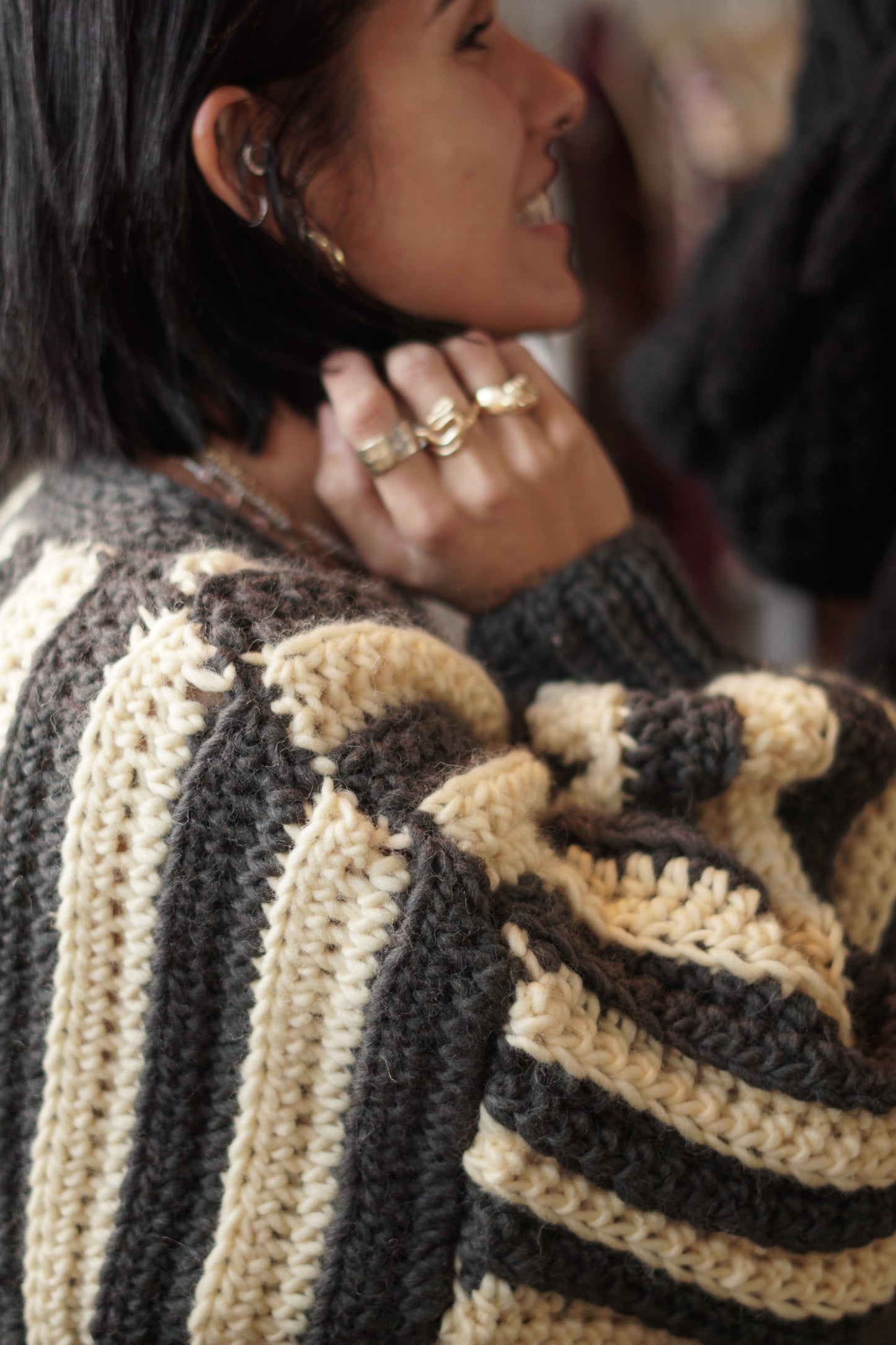 Cardigan a Righe