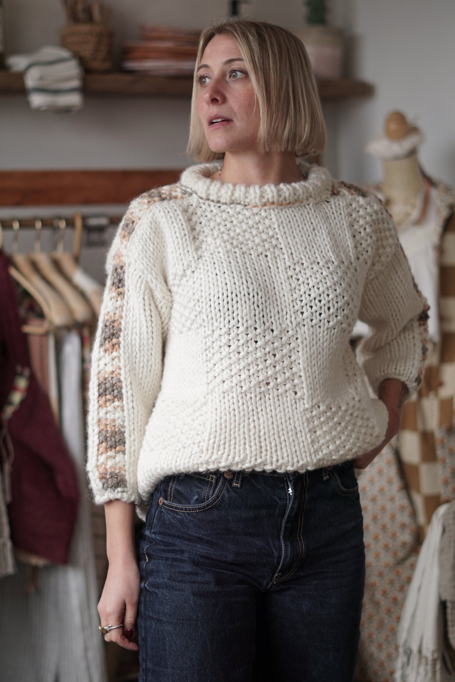 Maglione Panna