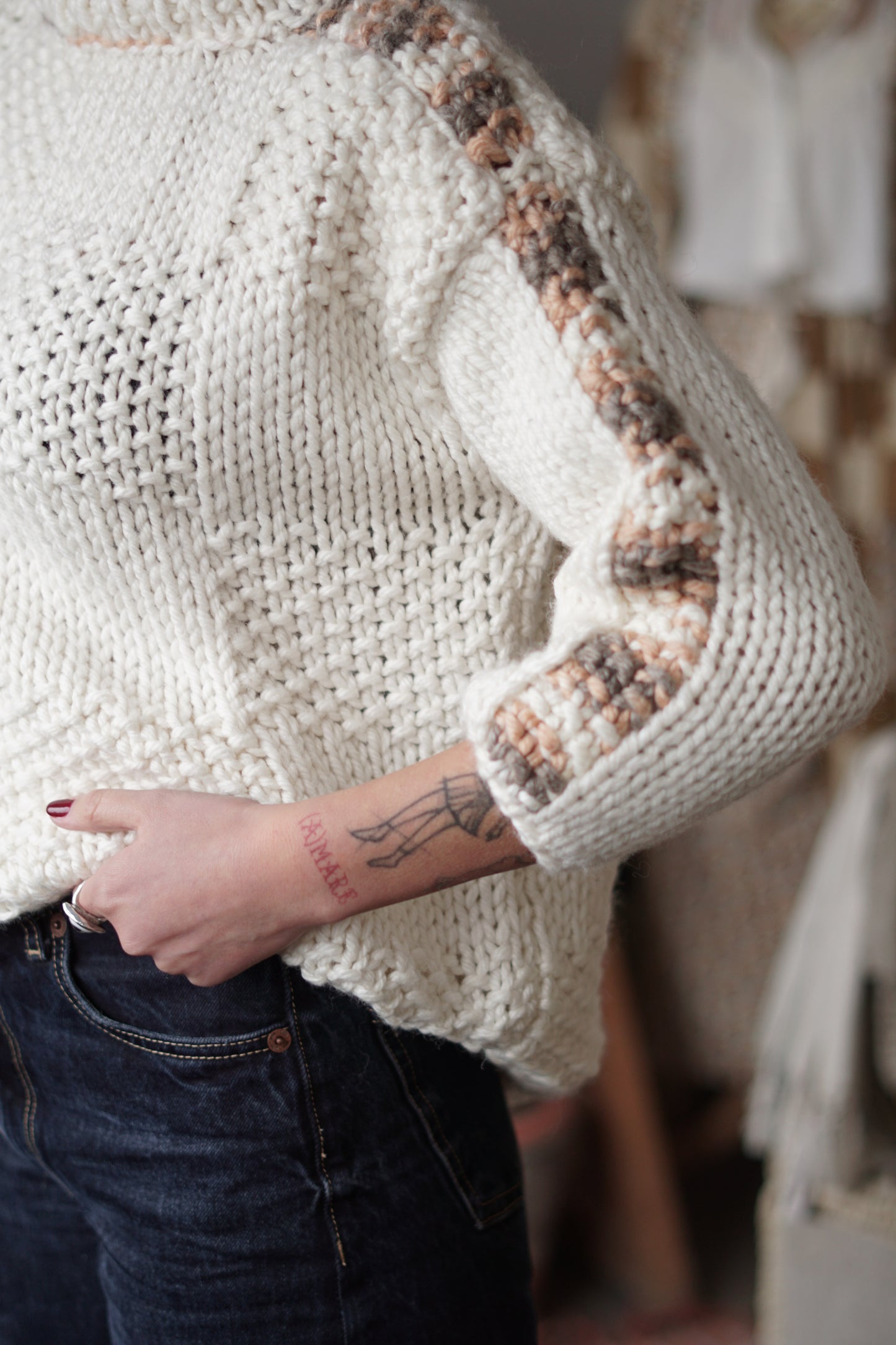 Maglione Panna