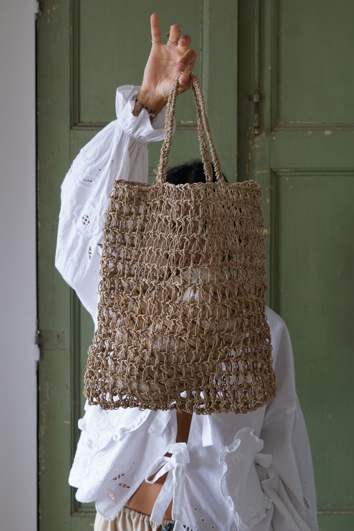 Shopper in Rafia