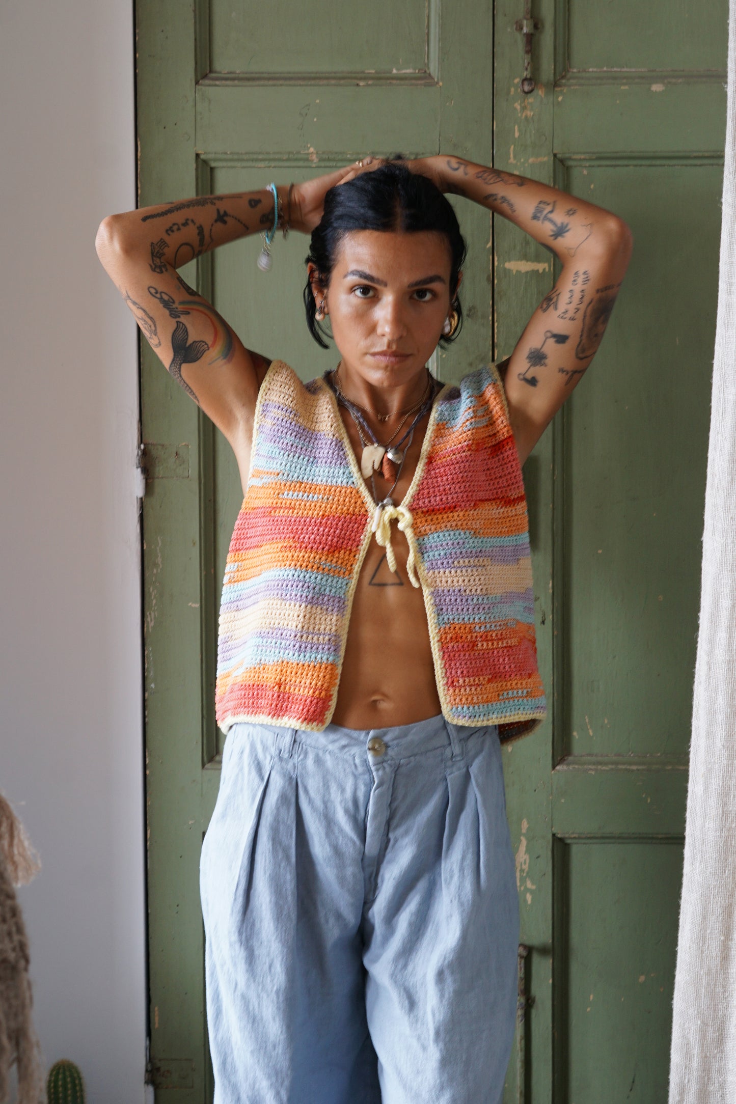 Gilet multicolor