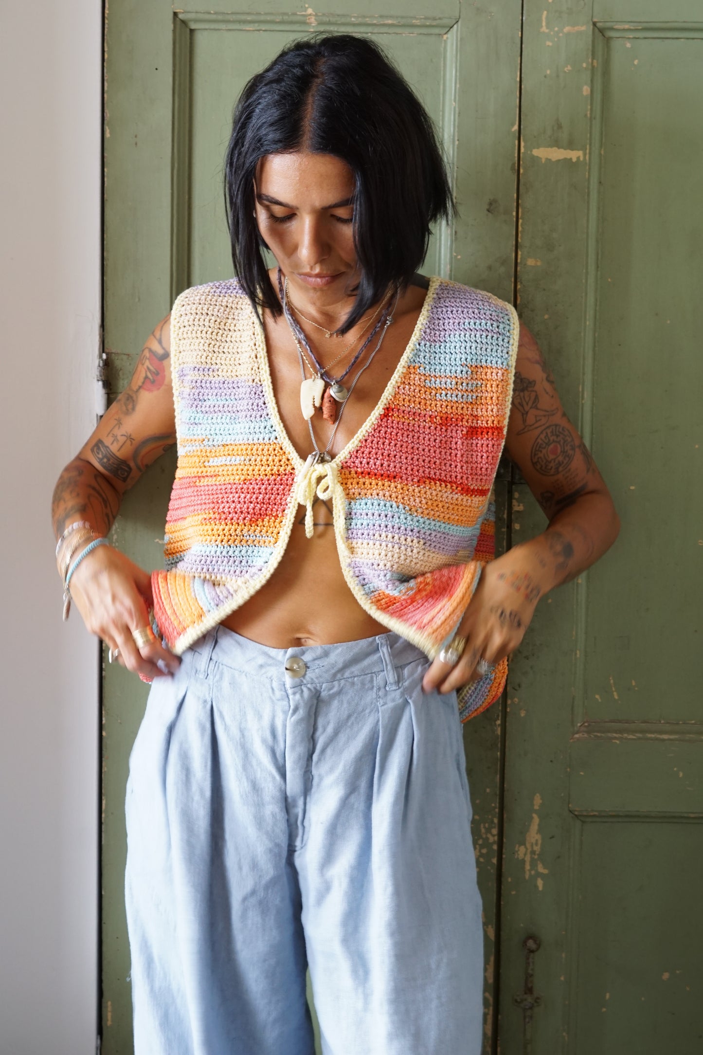 Gilet multicolor