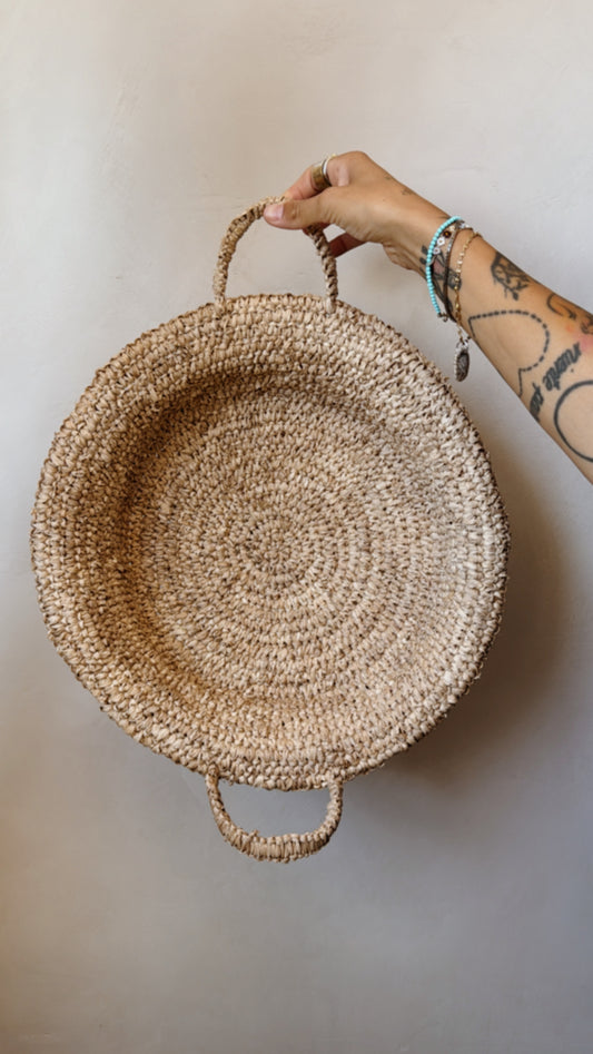 Cestino Rafia con Manici