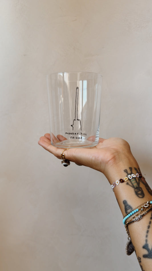 Bicchiere Scritta XL