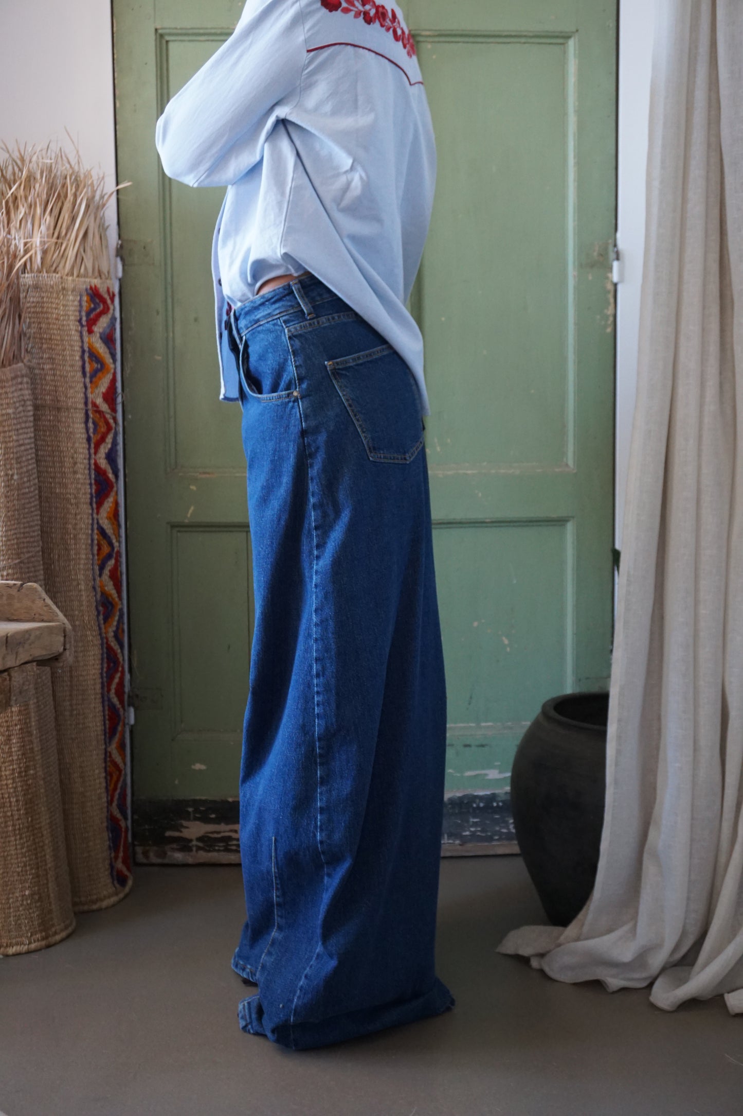 Pantalone Balloon Iride Denim