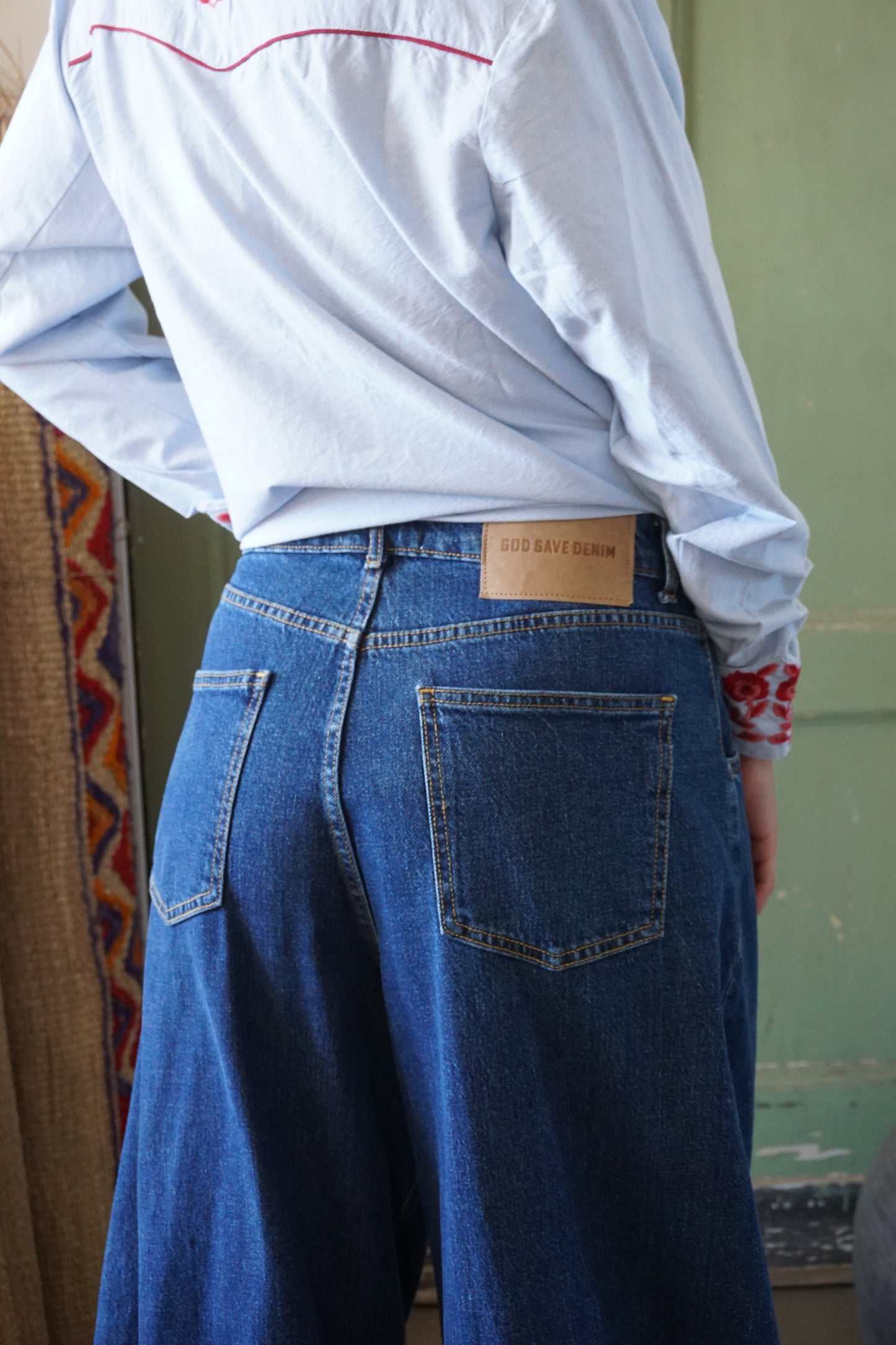 Pantalone Balloon Iride Denim