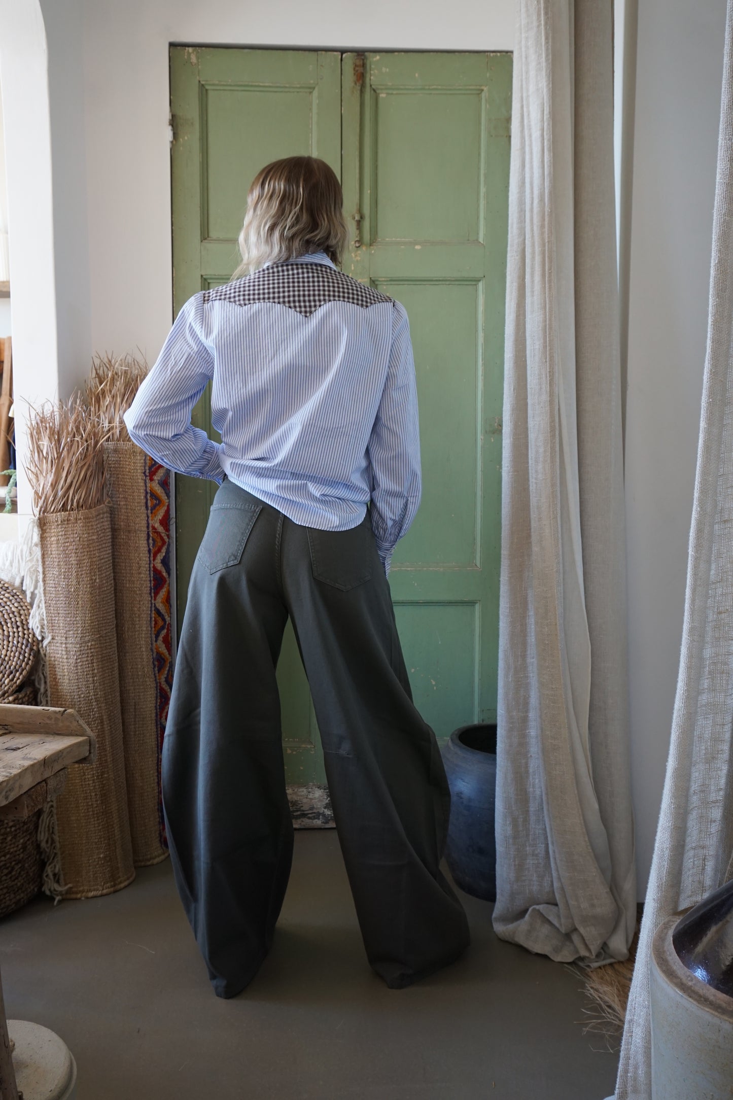 Pantalone Balloon Iride Kaki